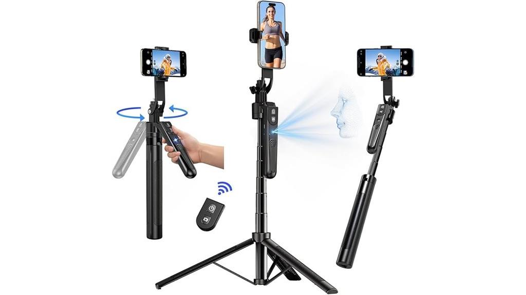 rotating face tracking tripod