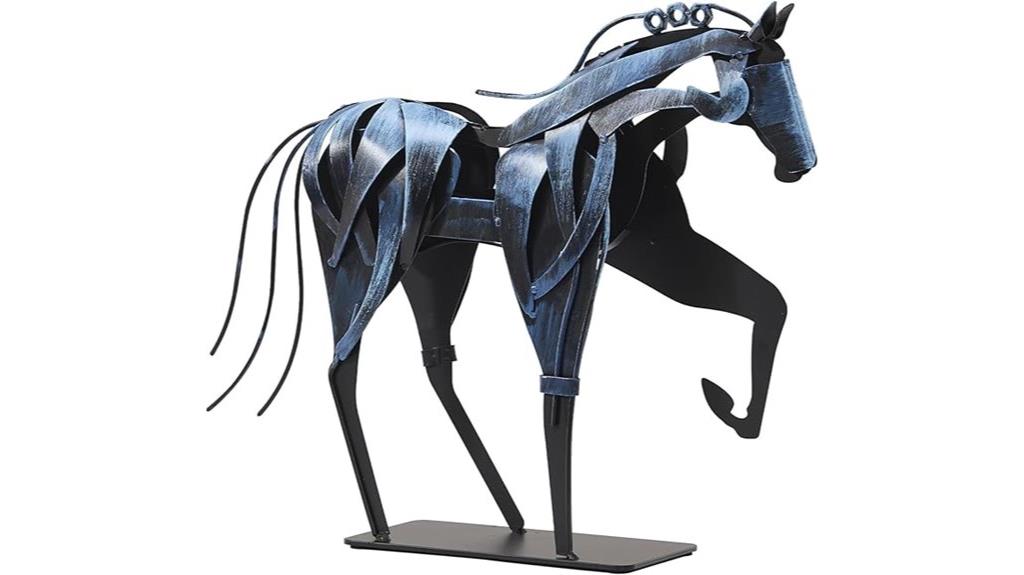rustic handmade horse figurine