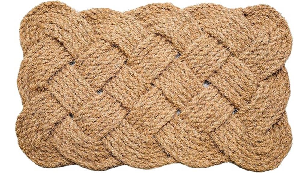 rustic jute door mat