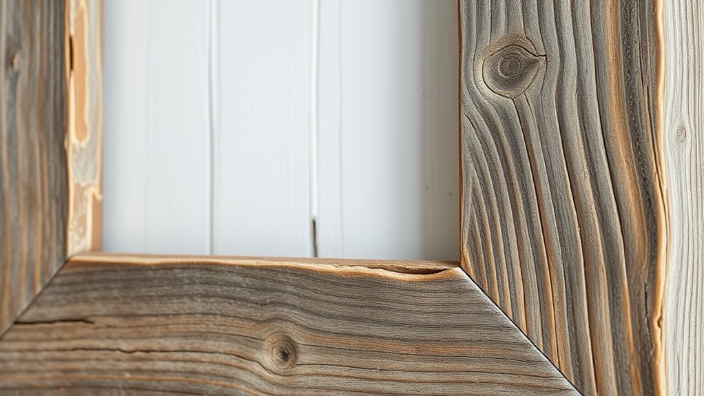 rustic weathered reclaimed frames