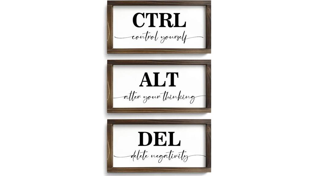 rustic wooden office decor