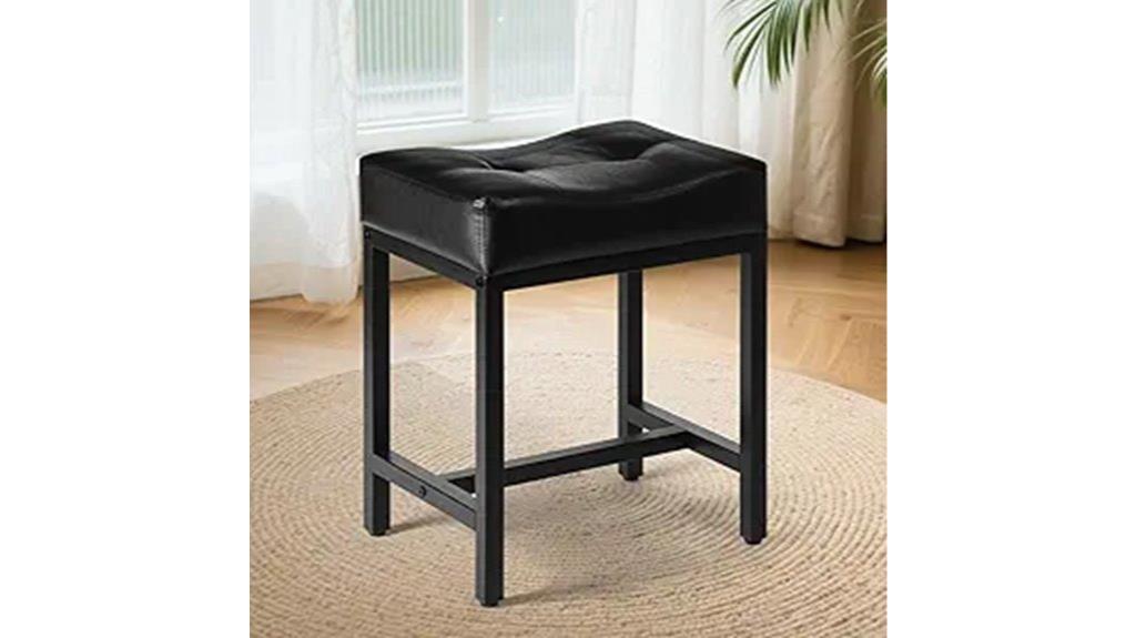 saddle shaped vanity stool