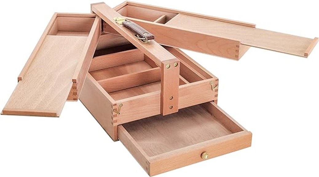 secure artist supply box