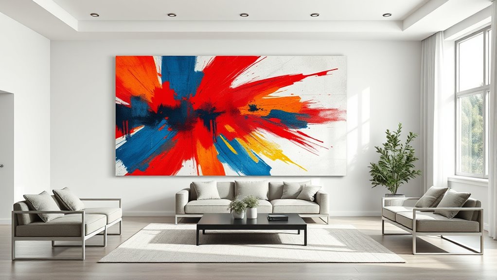 selecting harmonious large artwork