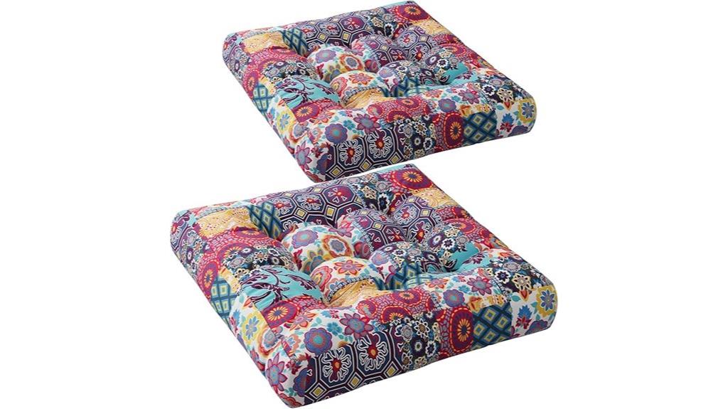 set of 2 floor cushions