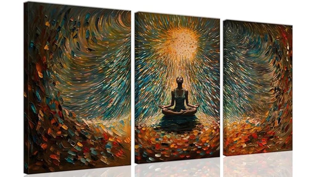 set of three art pieces