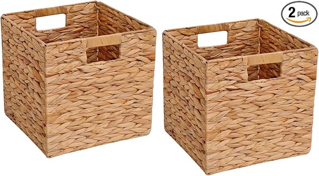 set of two foldable baskets