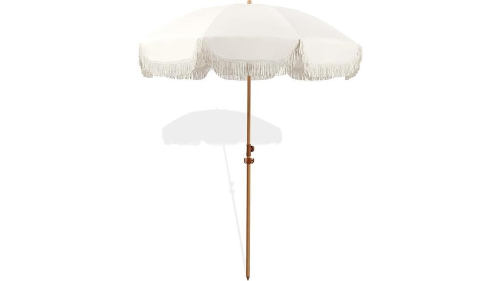 seven and a half foot fringe umbrella