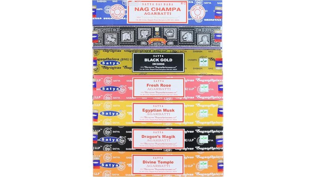 seven scents incense set