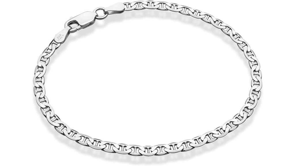 silver mariner link anklet
