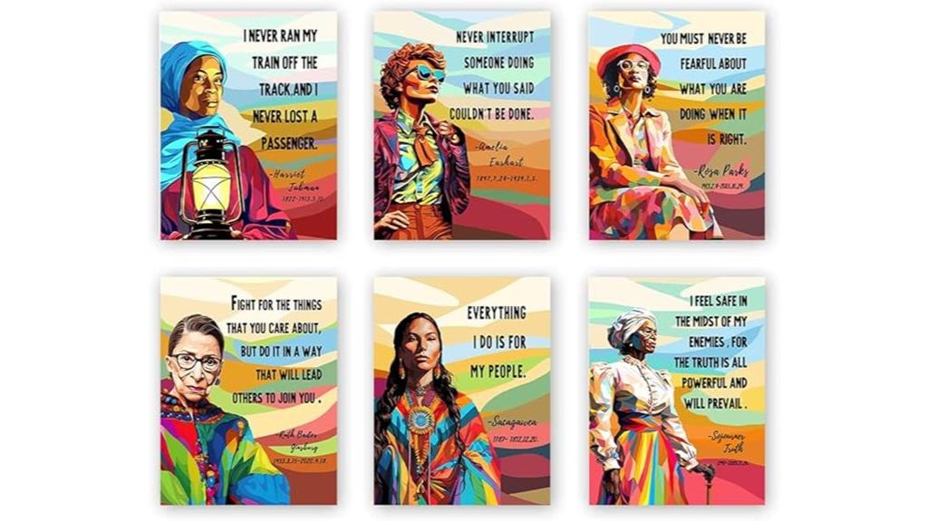 six inspirational women prints