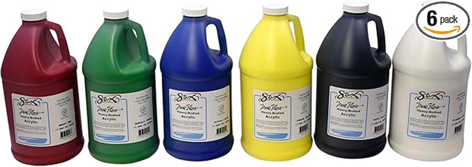 six pack heavy acrylic