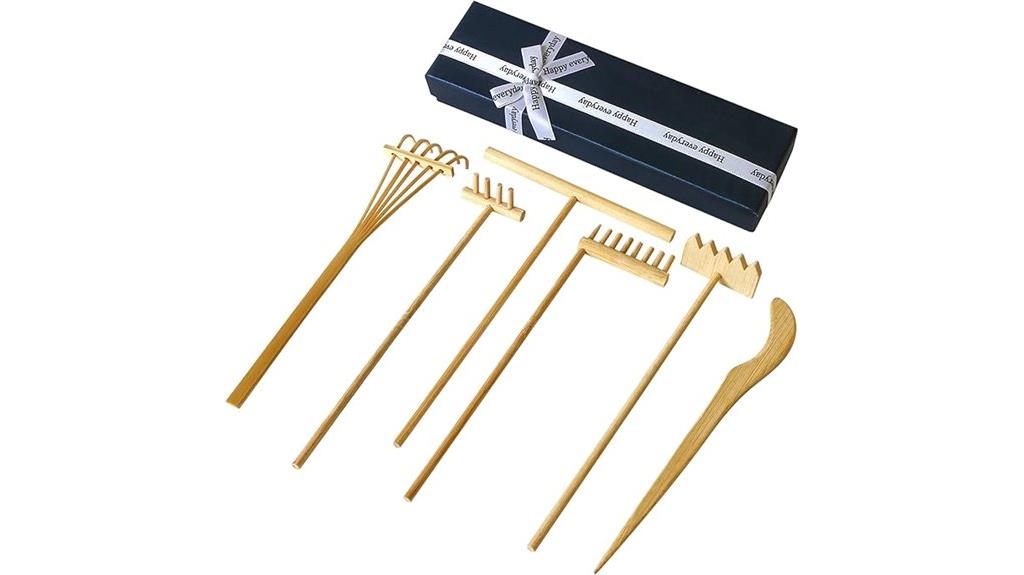 six piece zen rake set