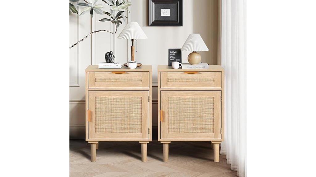 small bedroom nightstand set