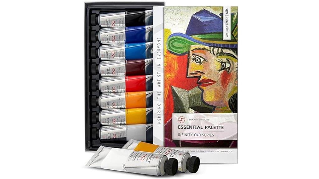 small colorful oil set