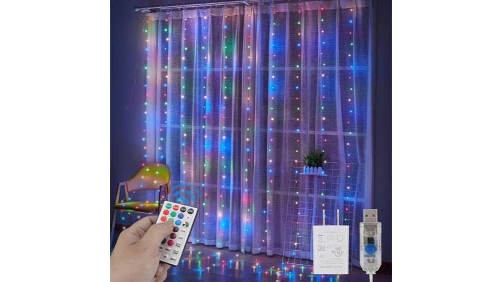 smart led curtain lights
