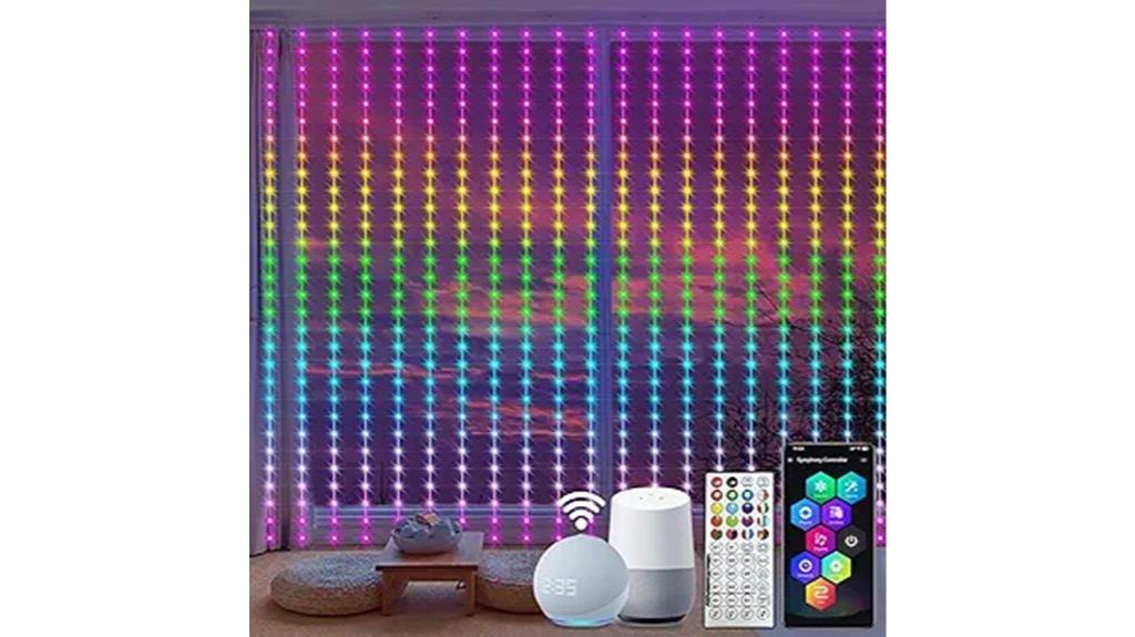 smart rgb curtain light