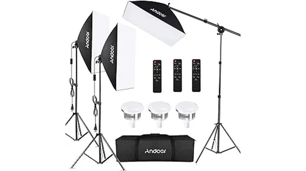 softbox photography lighting kit