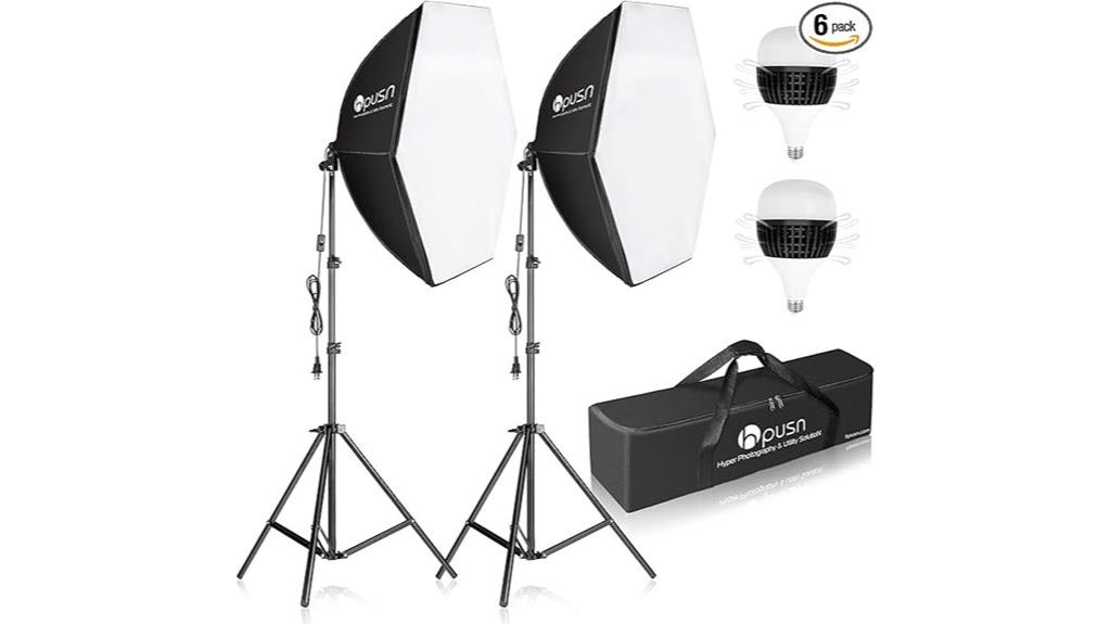 softbox photography lighting kit