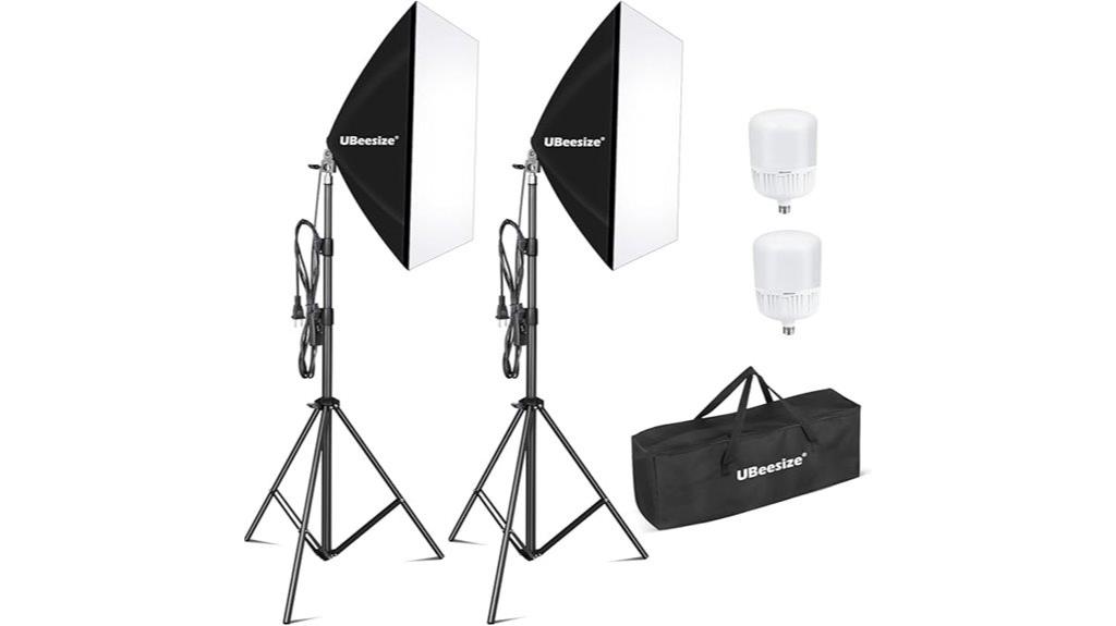 softbox photography lighting kit