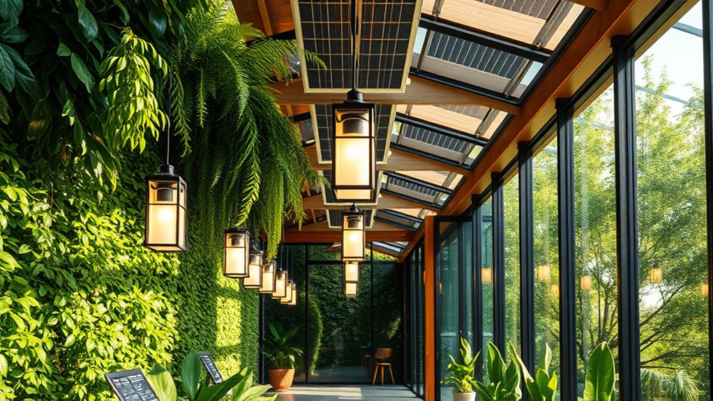 solar powered sustainable lighting