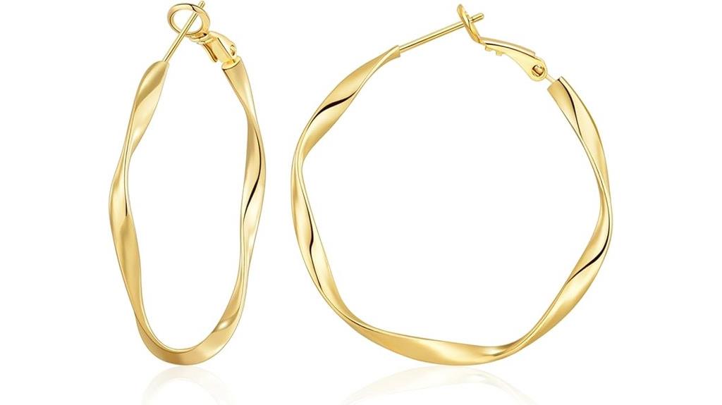 sterling silver hoop earrings