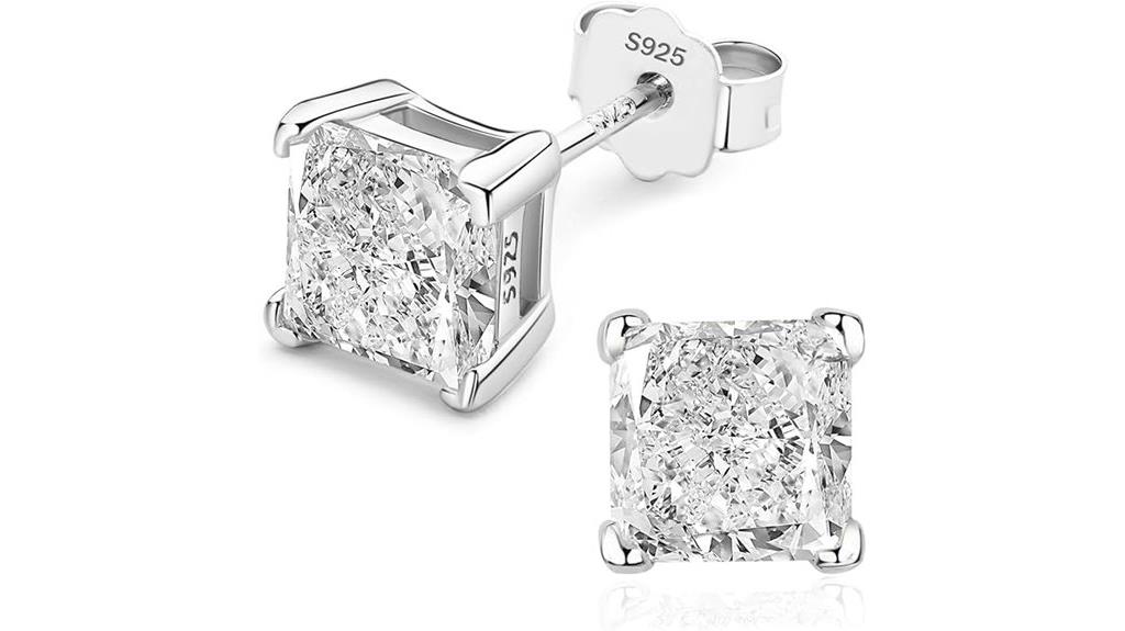sterling silver lab diamonds