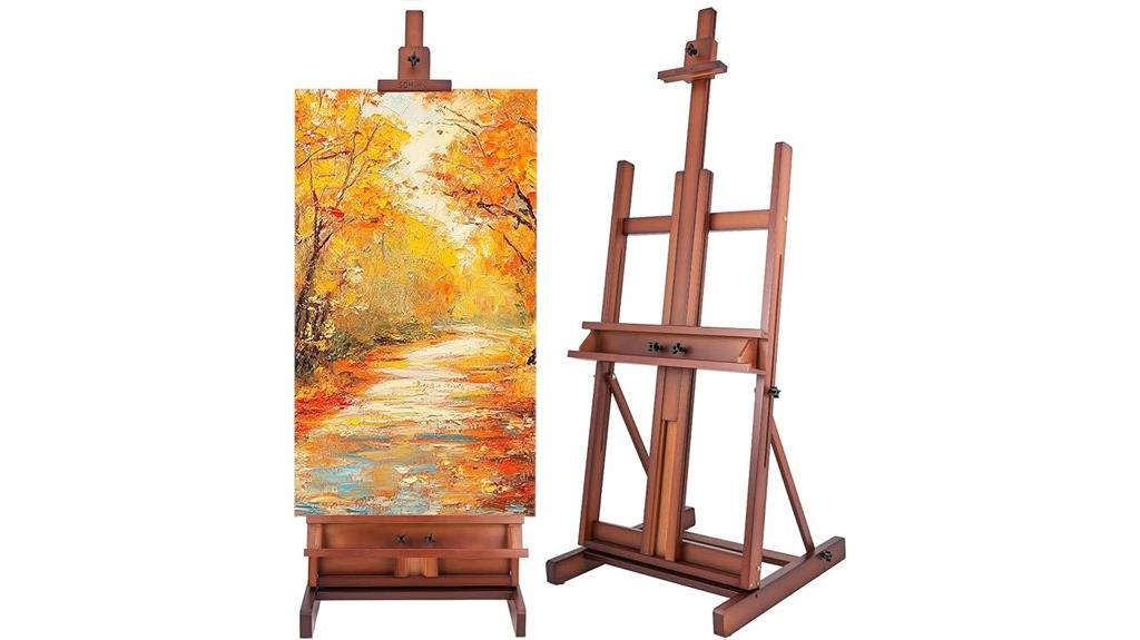 studio easel with drawer
