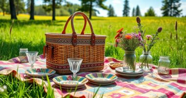 stylish and functional picnic baskets