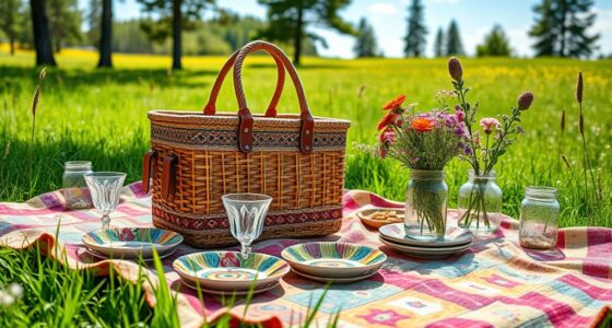 stylish and functional picnic baskets