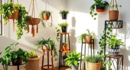 stylish boho plant stands