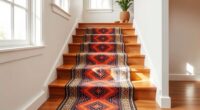 stylish boho stair rugs