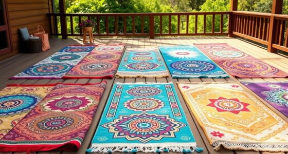 stylish comfortable boho yoga mats