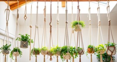 stylish durable macram hangers