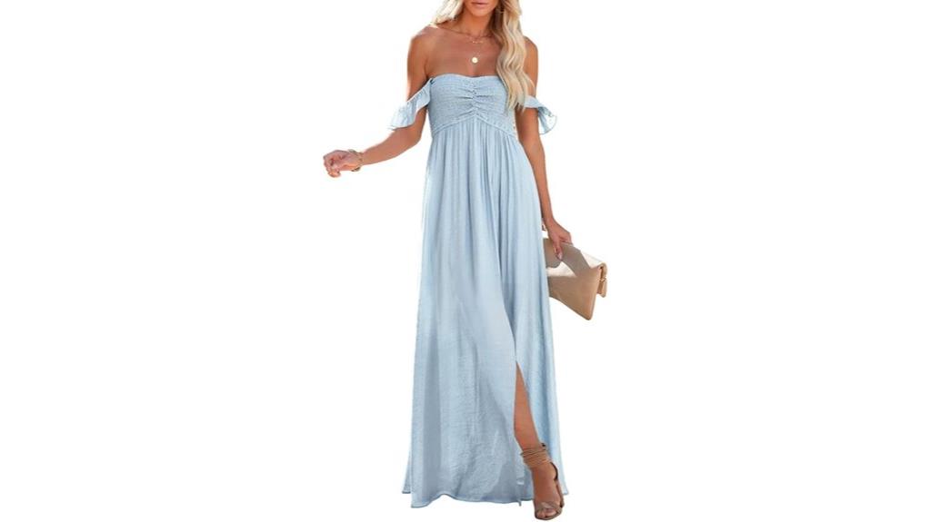 summer smocked maxi dress