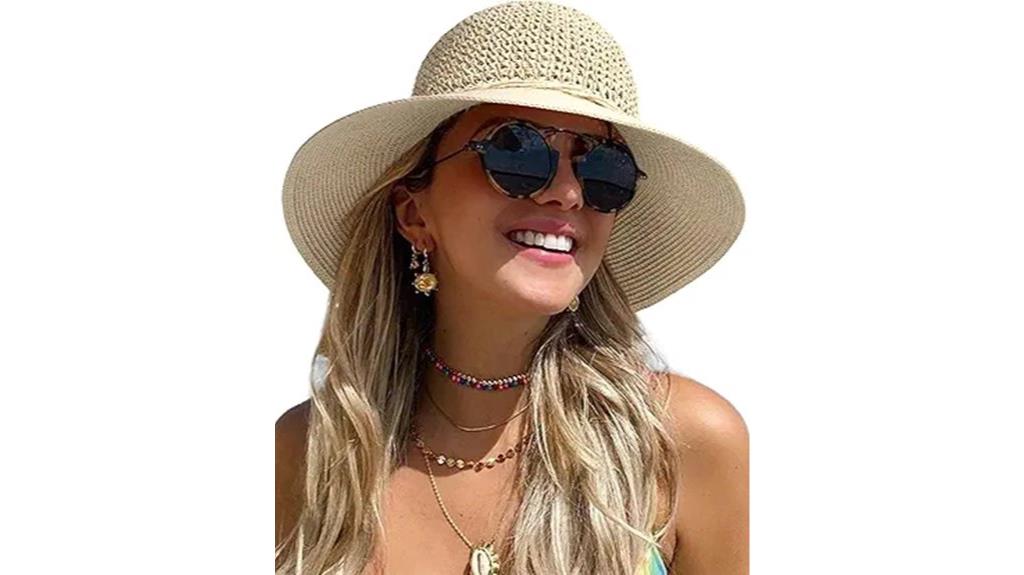 summer wide brim straw