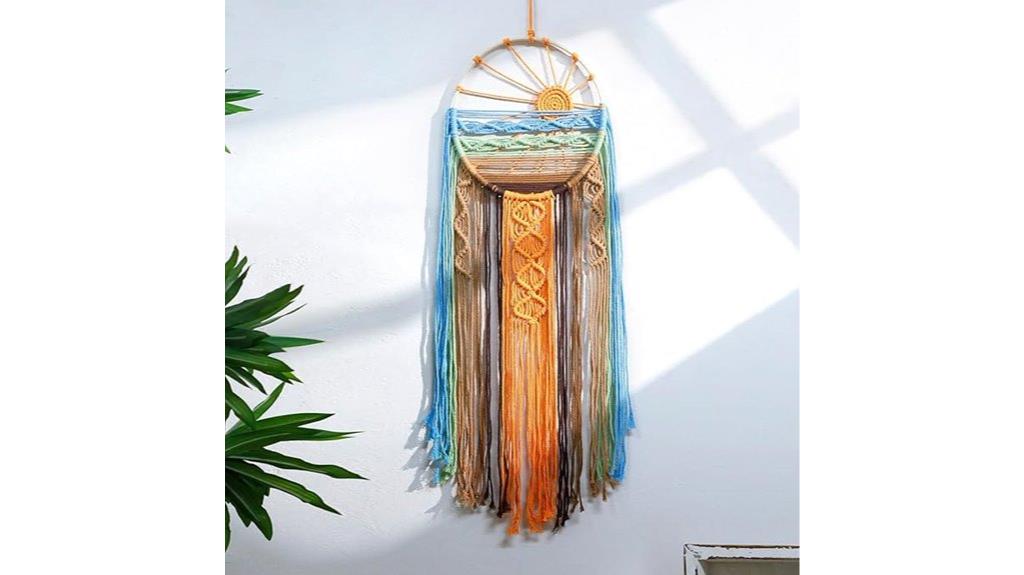 sunset dream catcher wall art