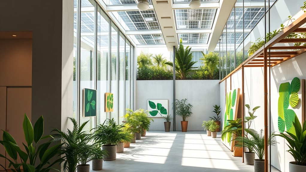 sustainable energy efficient gallery design