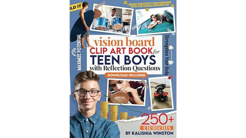 teen boys vision board art
