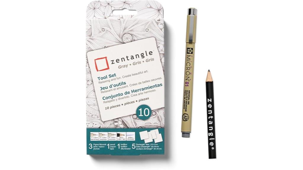 ten piece sakura zentangle kit