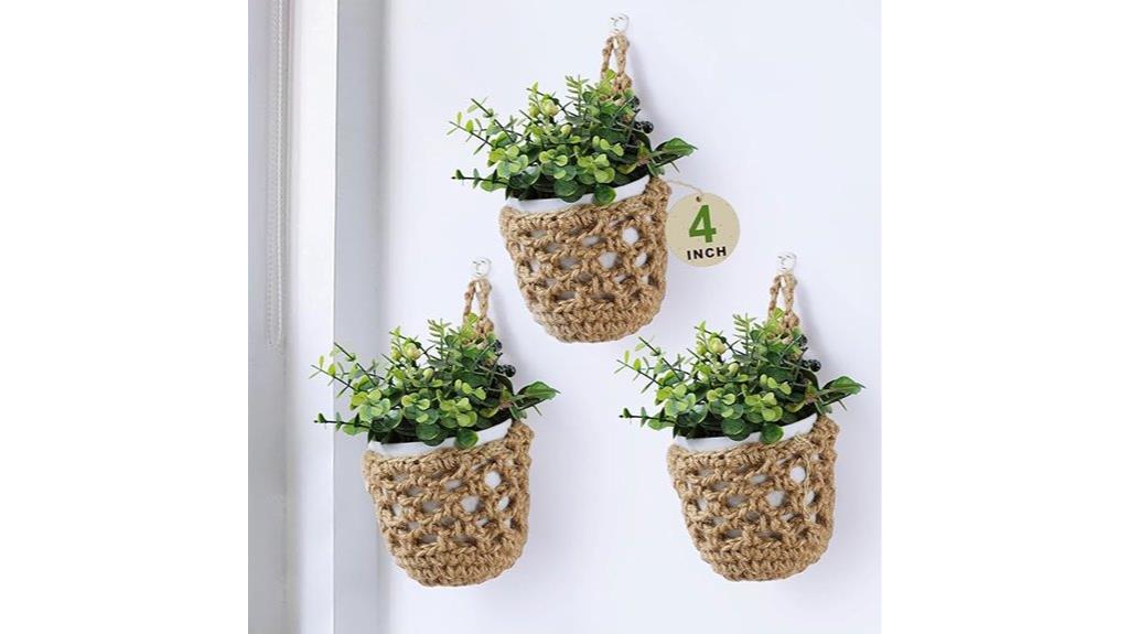 three wall planter set