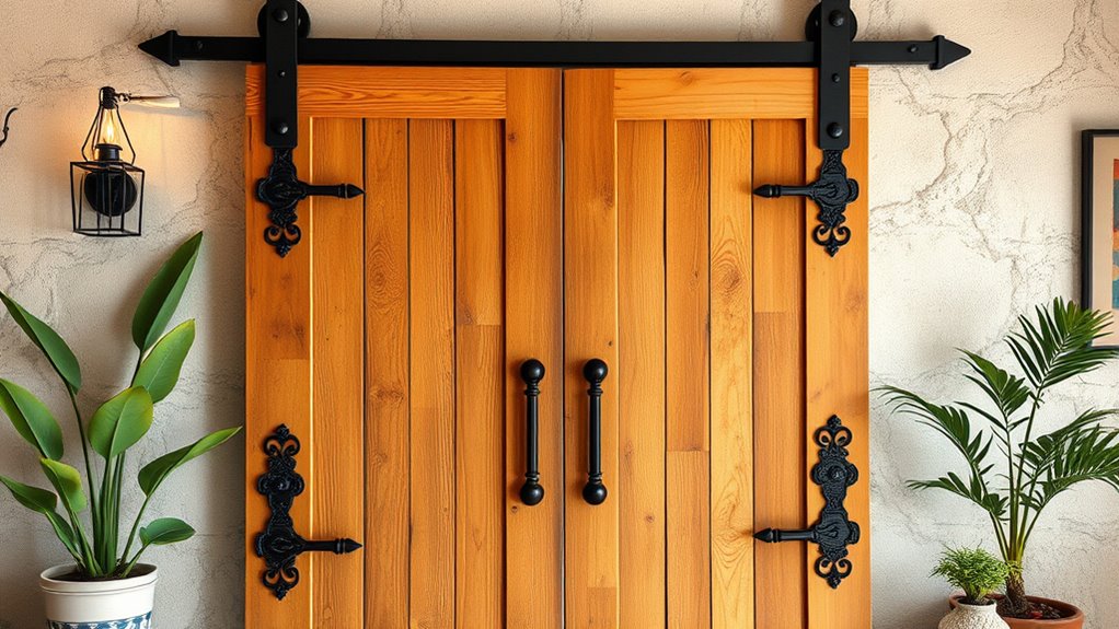top boho barn door hardware