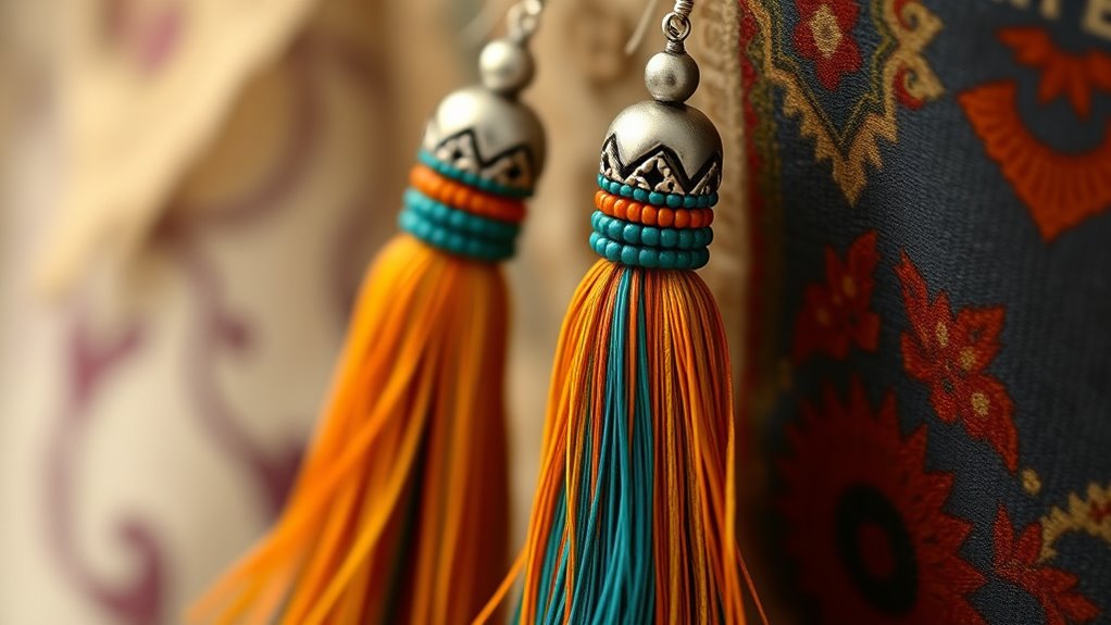 top boho tassel earrings