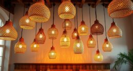 top rattan pendant lighting