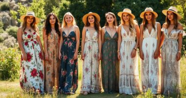top summer boho maxi dresses
