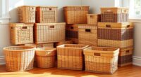top wicker storage baskets