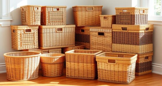 top wicker storage baskets