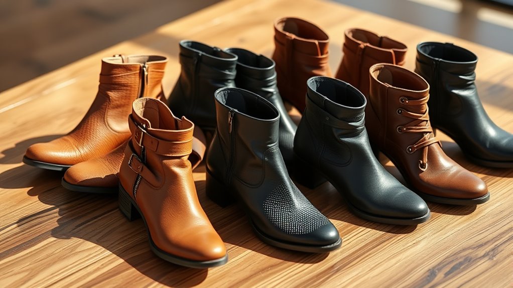 top women s stylish leather ankle boots