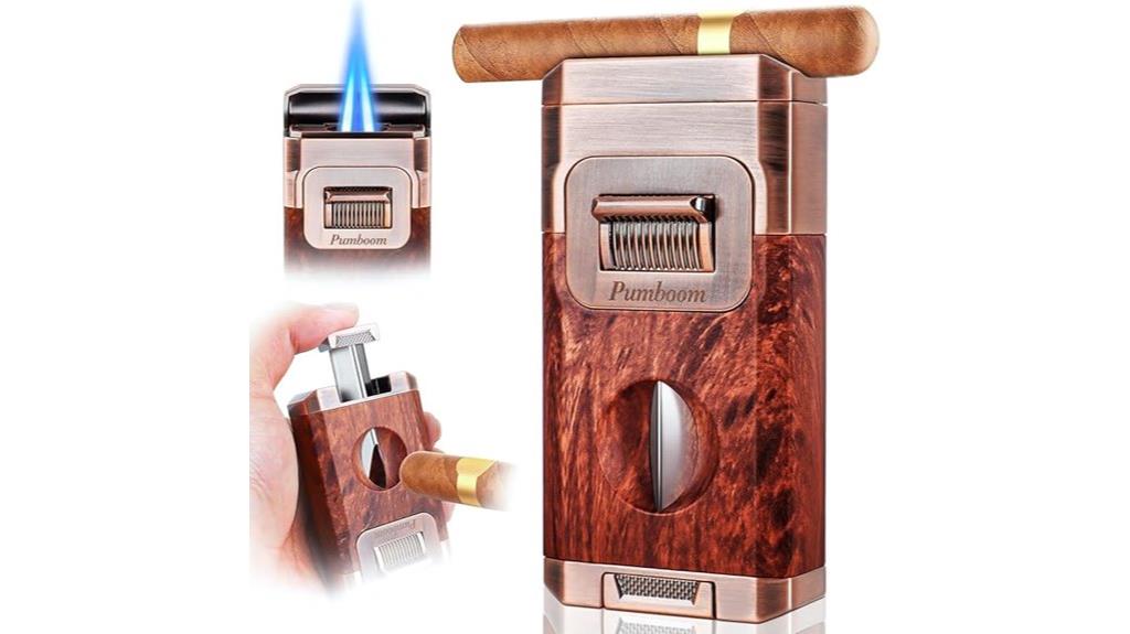 torch lighter with cutter