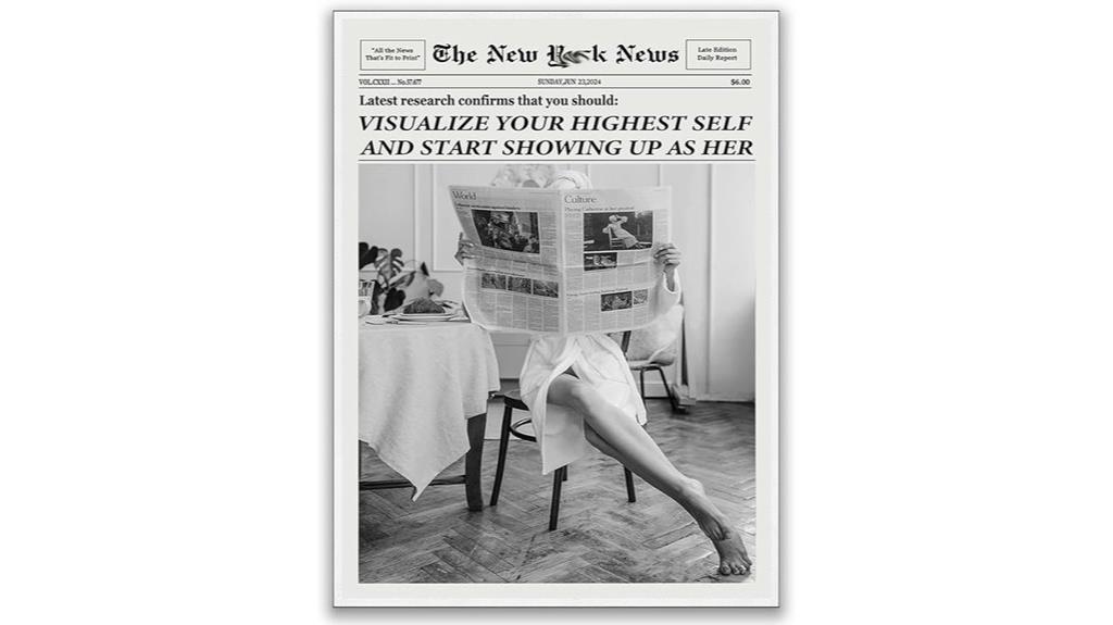 trendy self newspapers poster